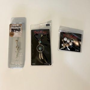 Belly button ring bundle